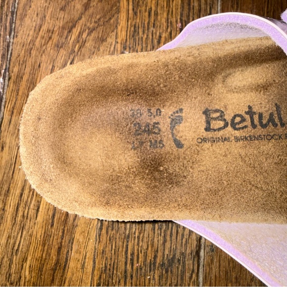 Betula by Birkenstock Size 38 Pink Snake Print 3-Strap Sandal Luca/Florida Style - Picture 8 of 8